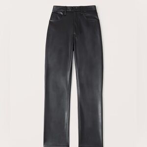 Abercrombie black leather pants.